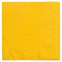 Yellow JAM PAPER lunch napkins 6 1/2 x 6 1/2 inches