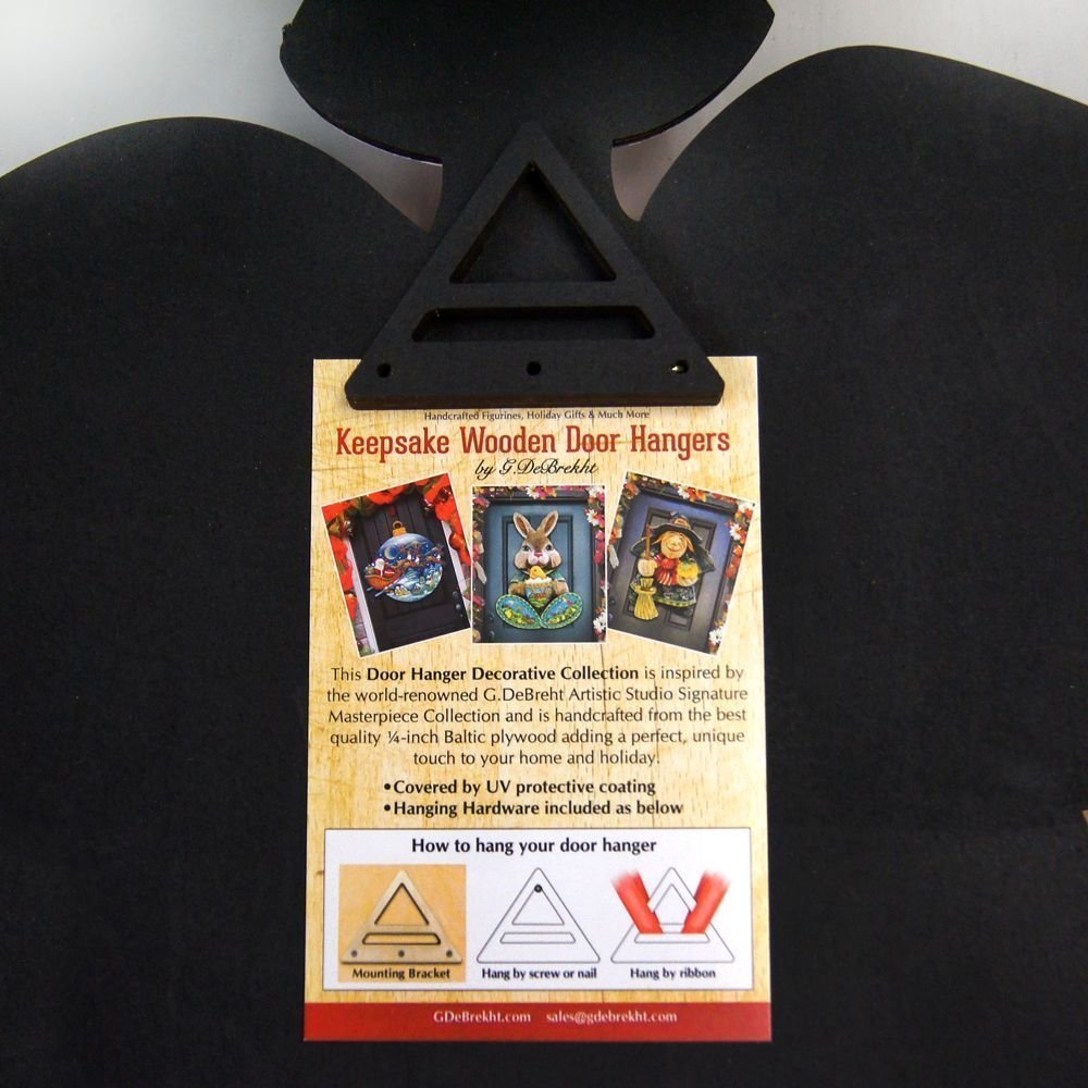 Wooden hanging door decor Jamie Mills-Price Halloween