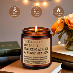 Bookish candle with cotton wick natural wax