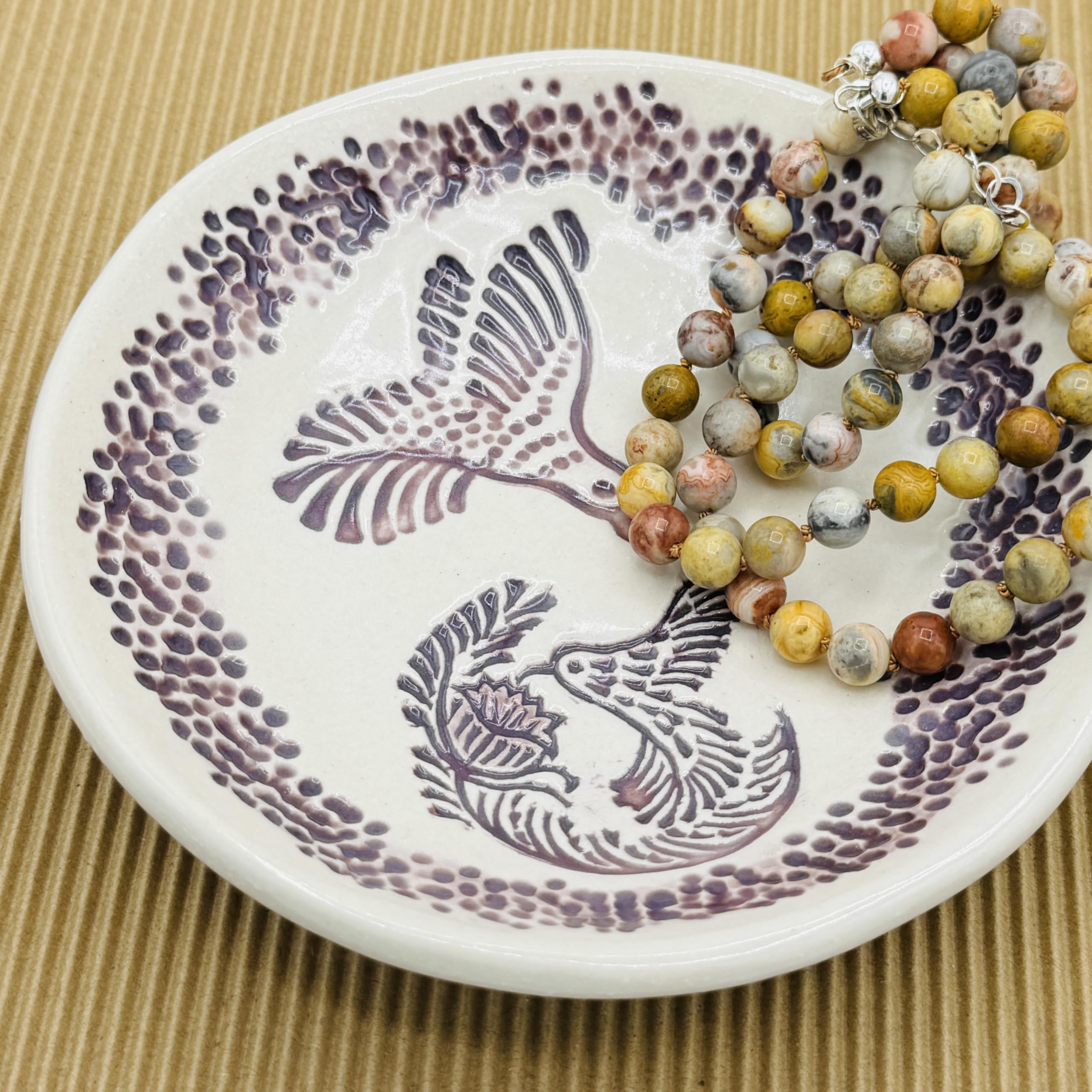 Ring tray soap dish candle holder example with bowl