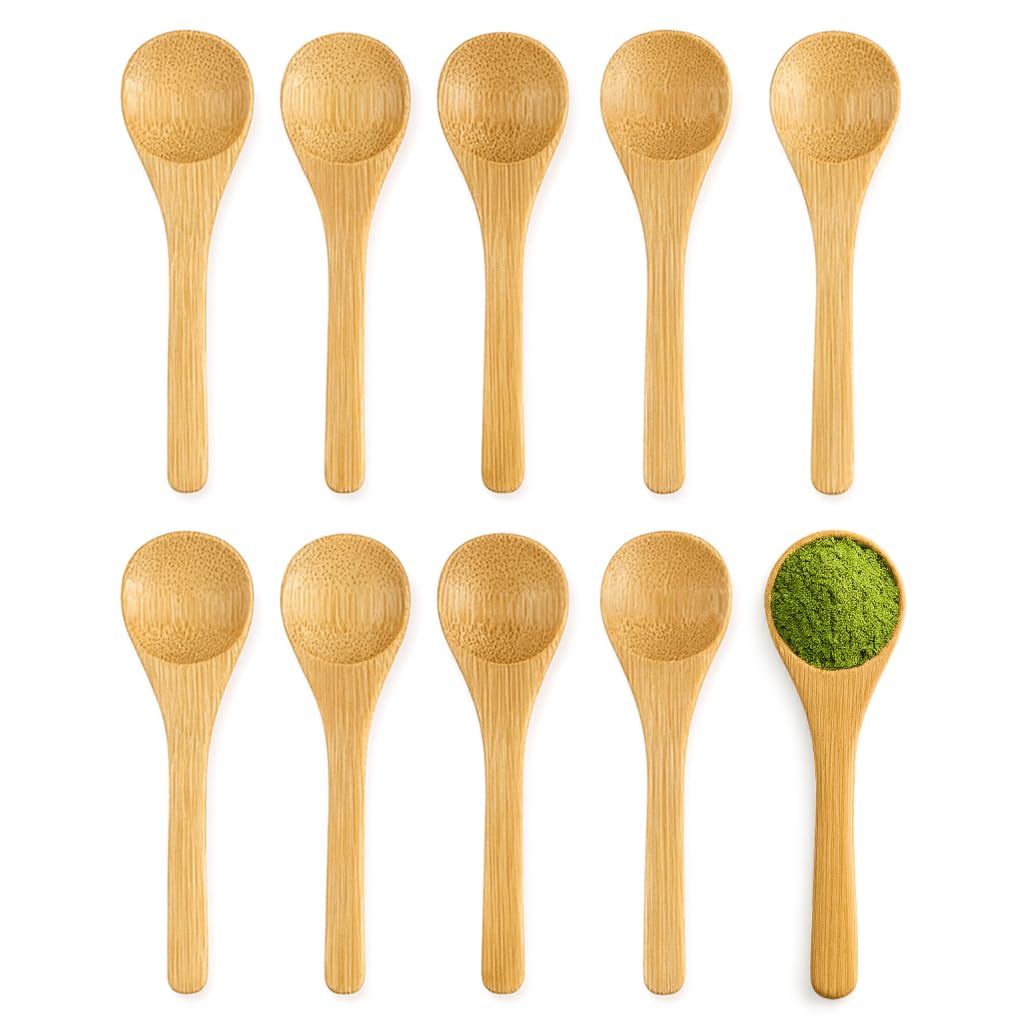 JapanBargain 3700 matcha scoop bamboo spoon 4 inch