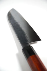 Japanese santoku chef knife with rosewood handle