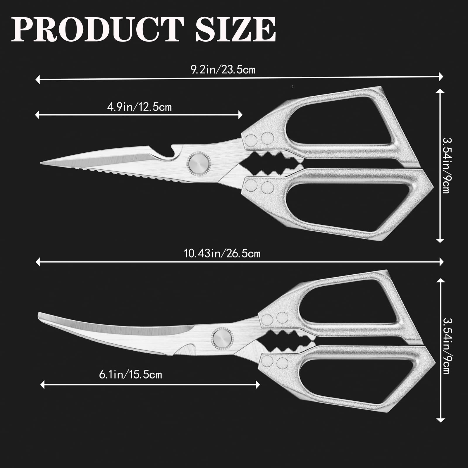 value pack two heavy duty kitchen scissors