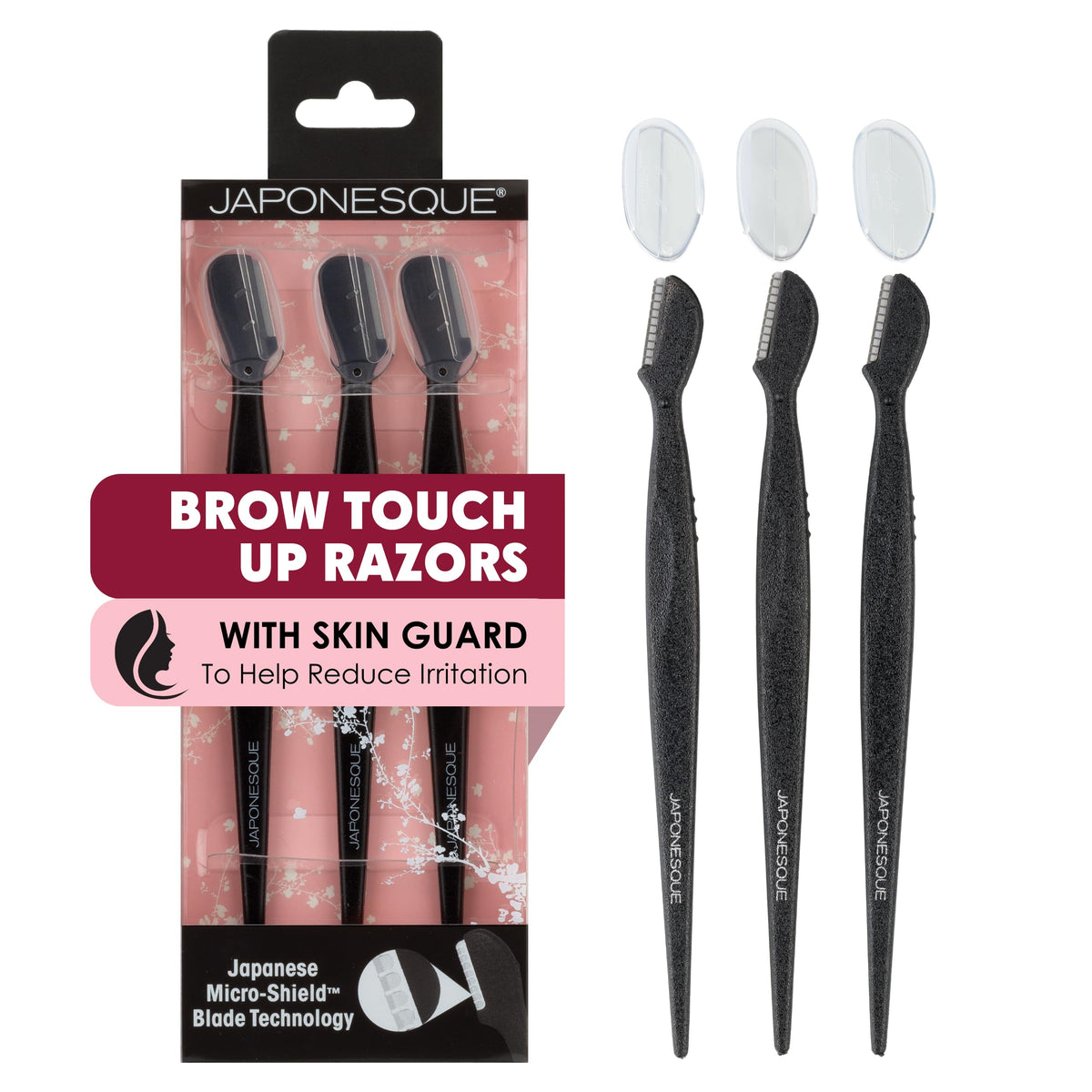 Japonesque eyebrow razor with ultra sharp blades