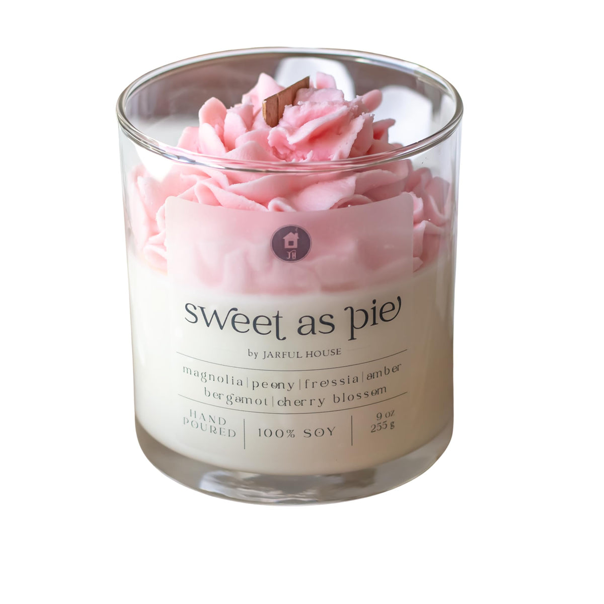 Jarful House Sweet as Pie dessert candle 9 oz jar