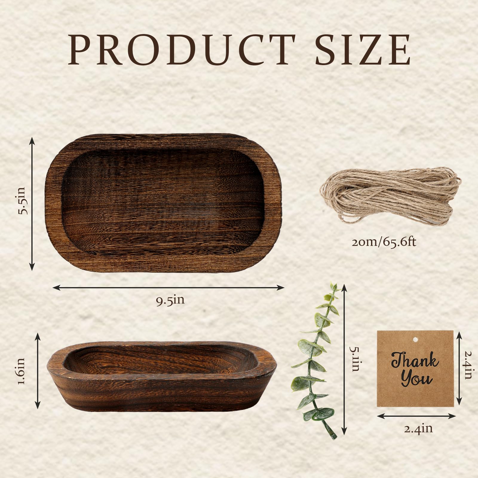 12pc candle making wooden dough bowls jarthenaamcs