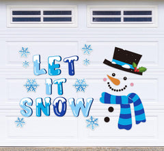 JarThenaAMCS 37Pcs Christmas garage magnets set with snowman design