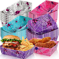 JarThenaAMCS 48pcs spider paper trays four designs
