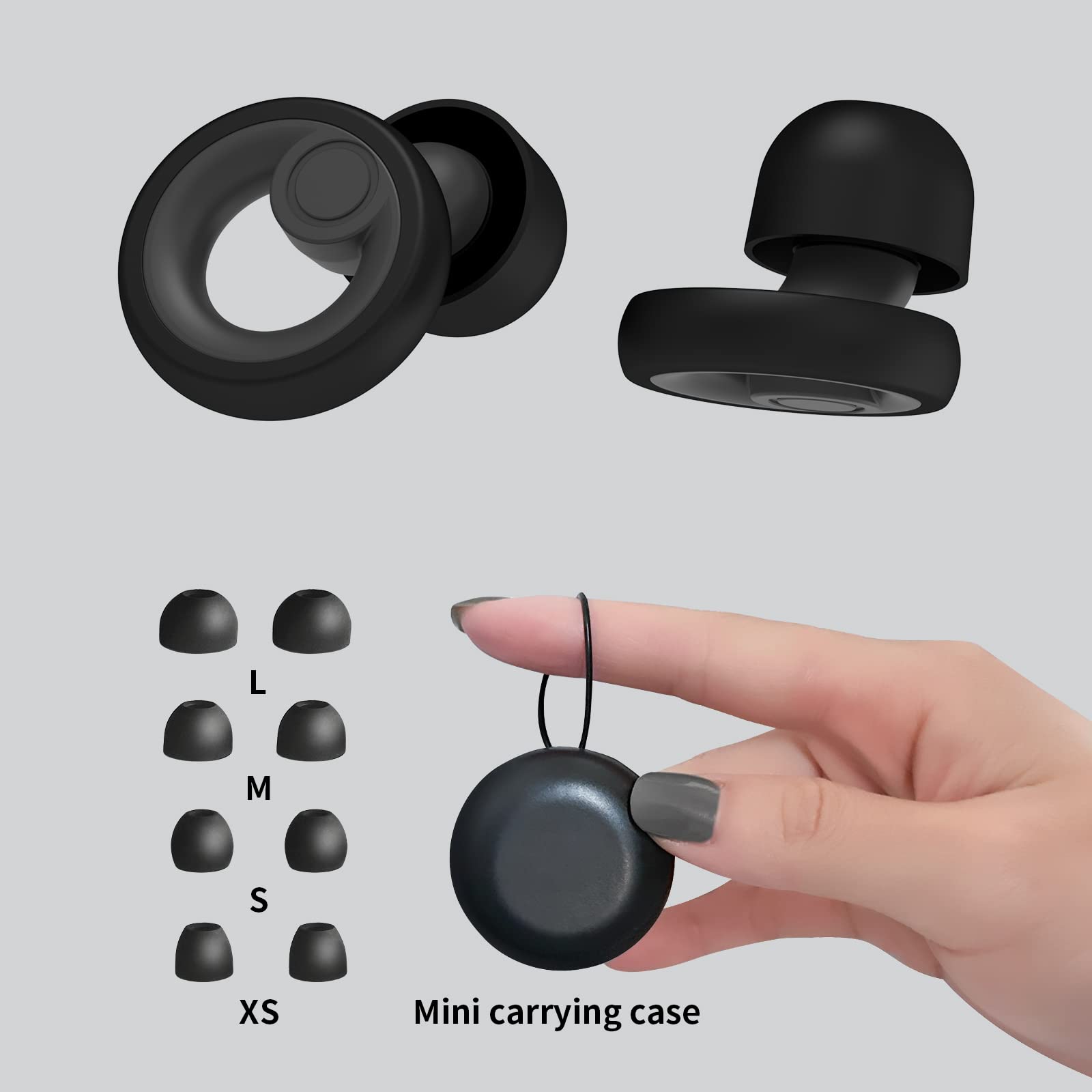 Multi use ear plugs for sleep concerts work and study