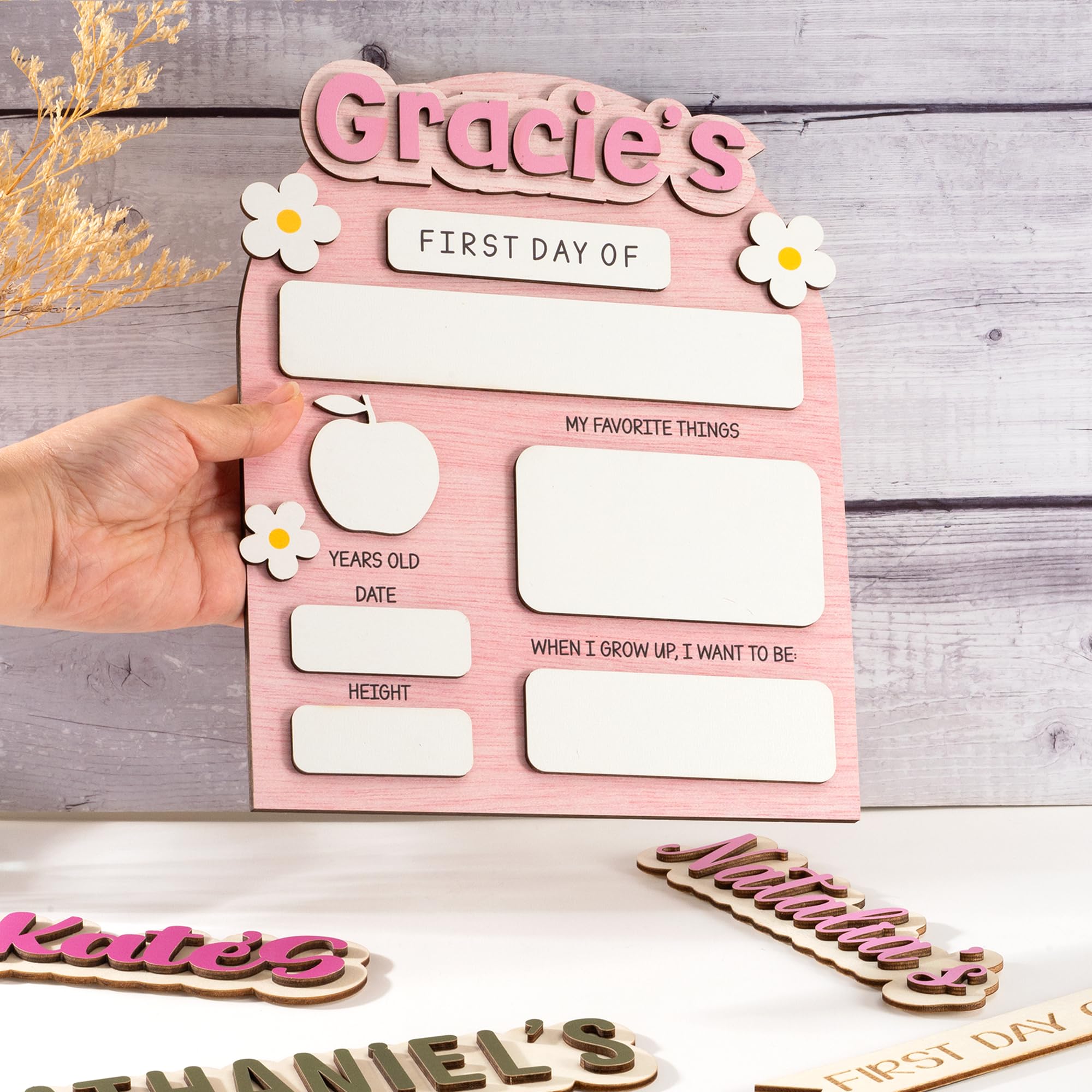 Jeclist back to school sign kids versatile for preschool to kindergarten