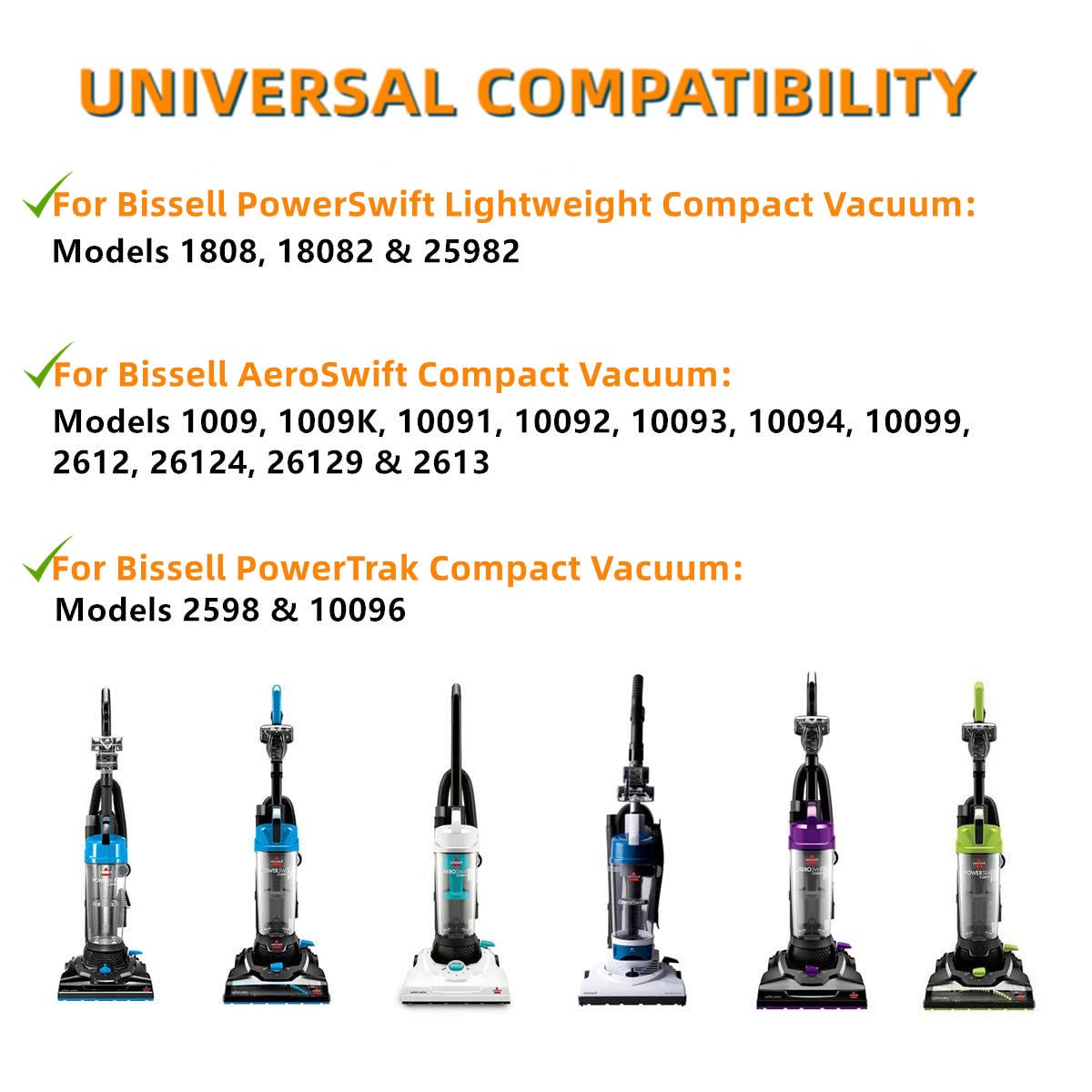 Replacement belt compatible with Bissell Aeroswift by JEDELEOS