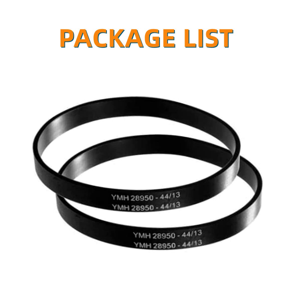 JEDELEOS belt pair for Bissell compact vacuum cleaners