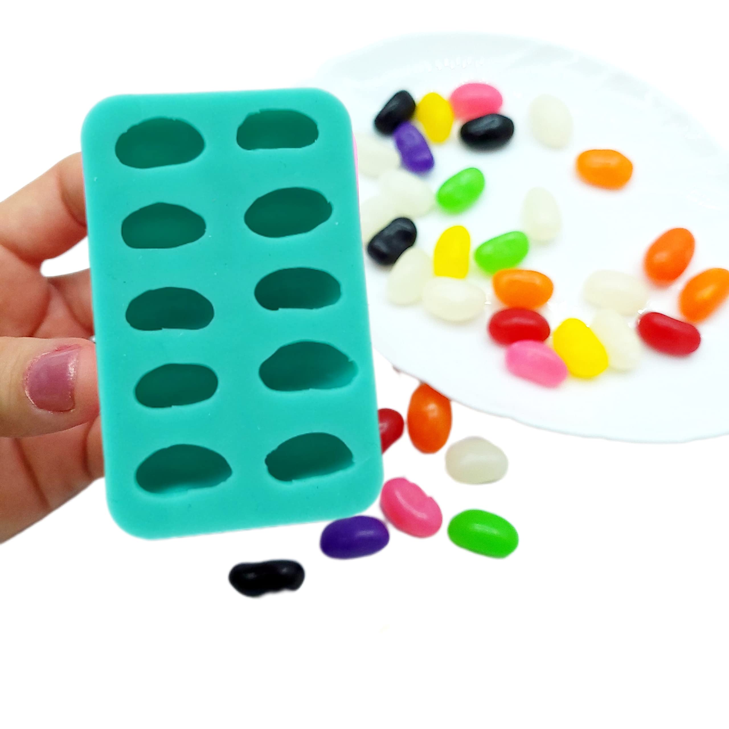 Jelly bean mold for crafts nonedible use