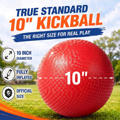 10 inch PVC kickball with non slip texture from Jenaai