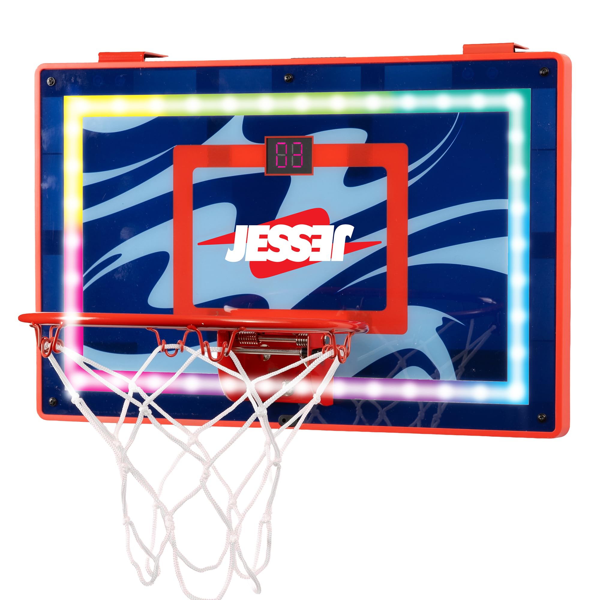 Jesser Hoop Over The Door Mini Basketball Hoop mounted on door