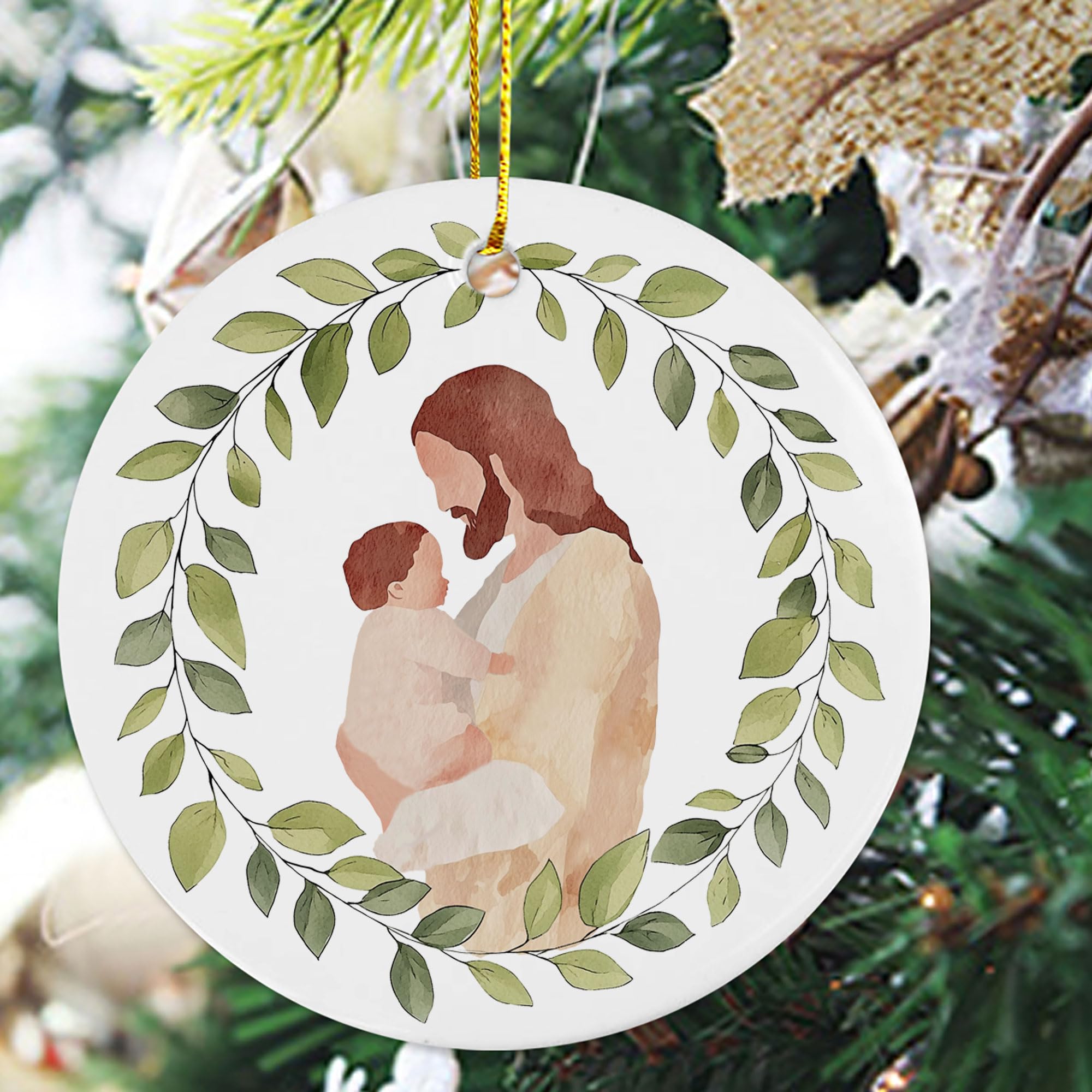 Miscarriage Keepsake ornament back view double sided design