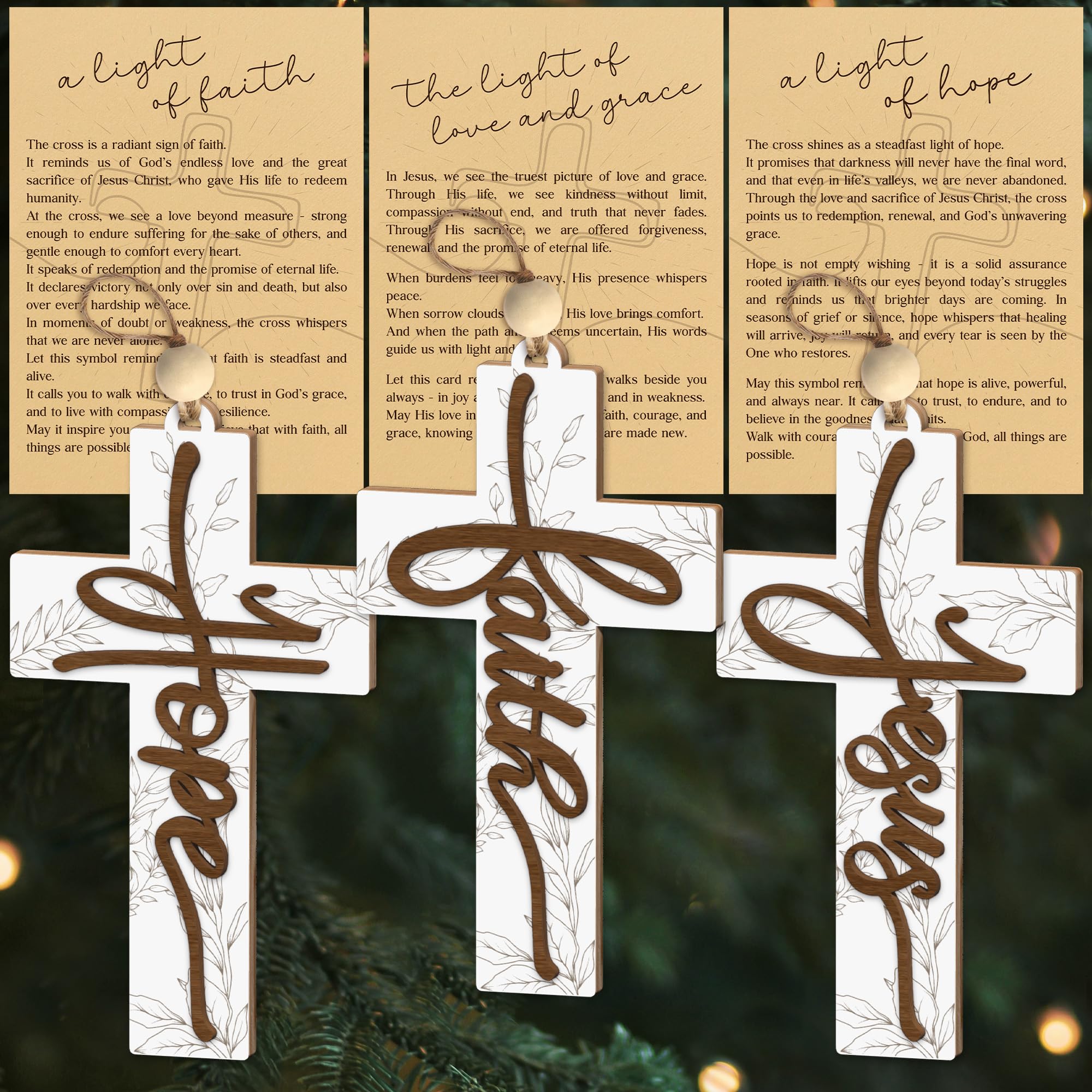 Year-round Catholic cross centerpiece for home or church