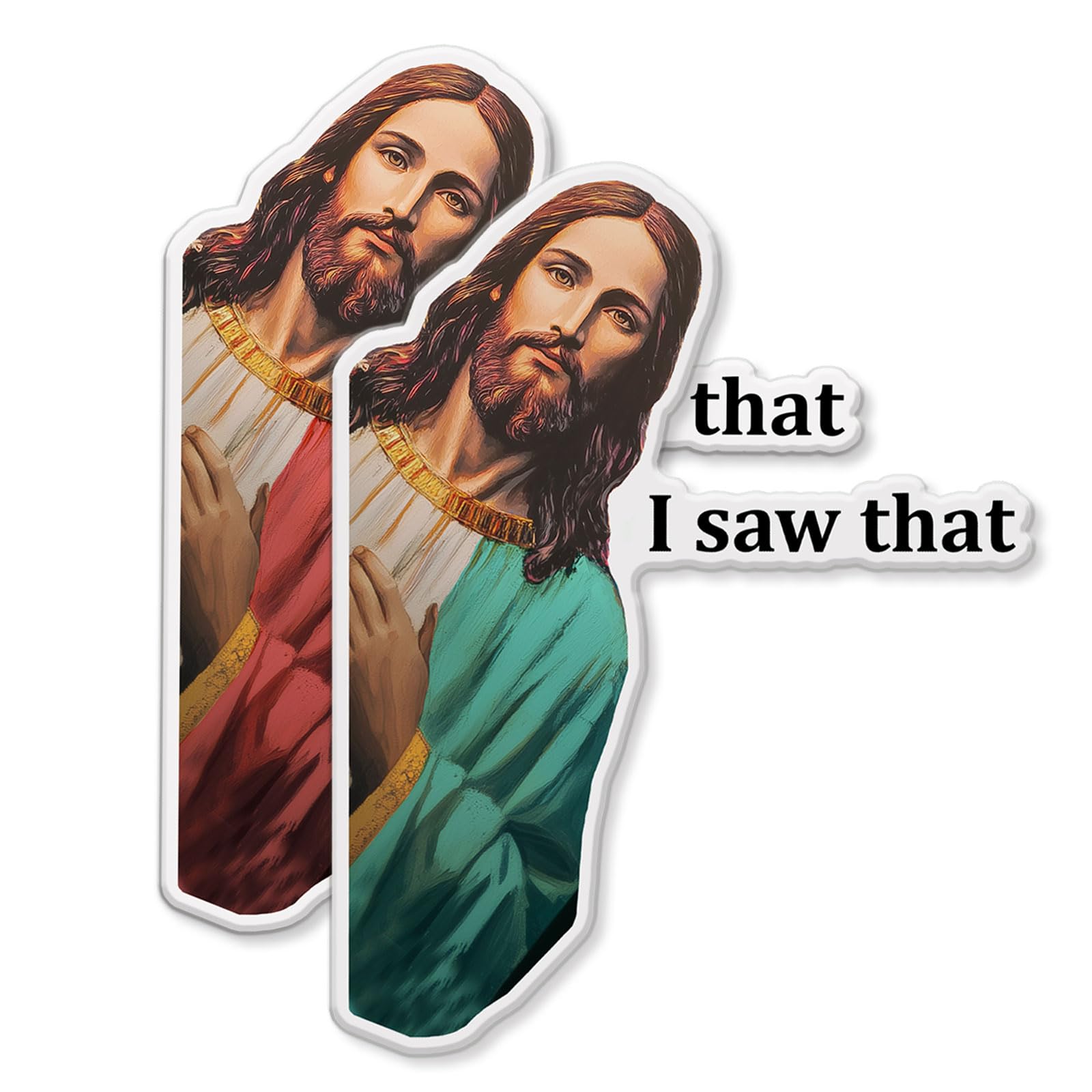 Versatile car and fridge magnets with Jesus meme