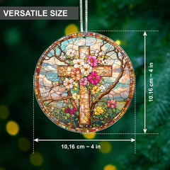 Jesus faith cross ornament ready to gift with greeting card