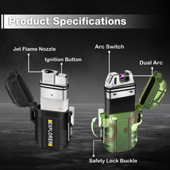 jet flame up to 1.8 inches torque lighter in kit