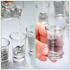 Lightweight durable acrylic shot glasses suitable as adult party favors