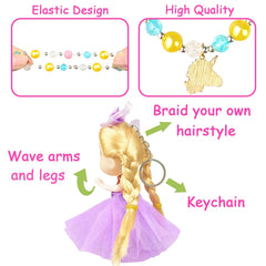 eggs open to reveal dolls and colorful bracelets product image