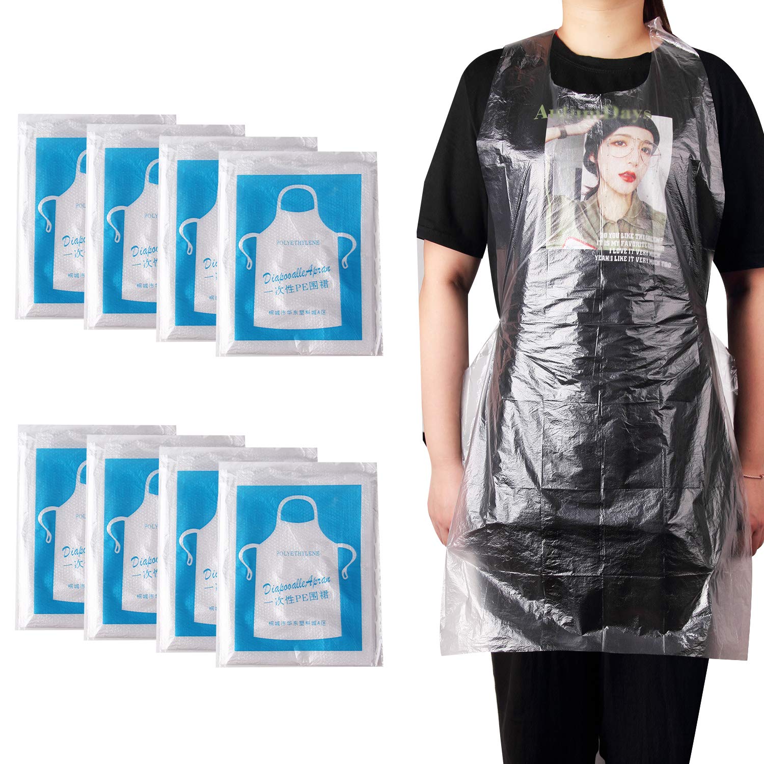100pcs bulk package of JIAKAI disposable aprons