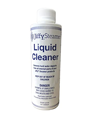 Jiffy Steamer liquid cleaner 10 ounce bottle for hard water scale removal