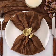 Brown 21x21 inch cloth napkins from Jimtx set of twenty