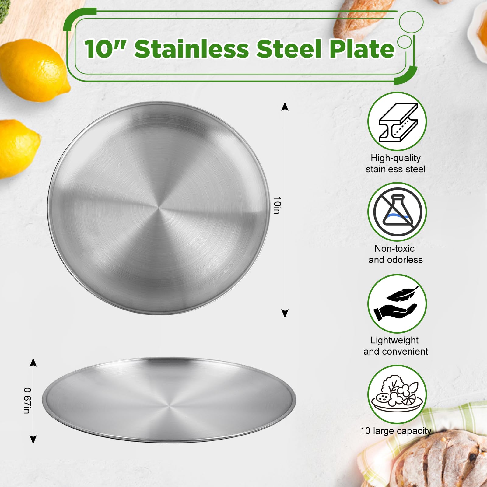 Edge detail showing finely polished rim on JINGLENK plate