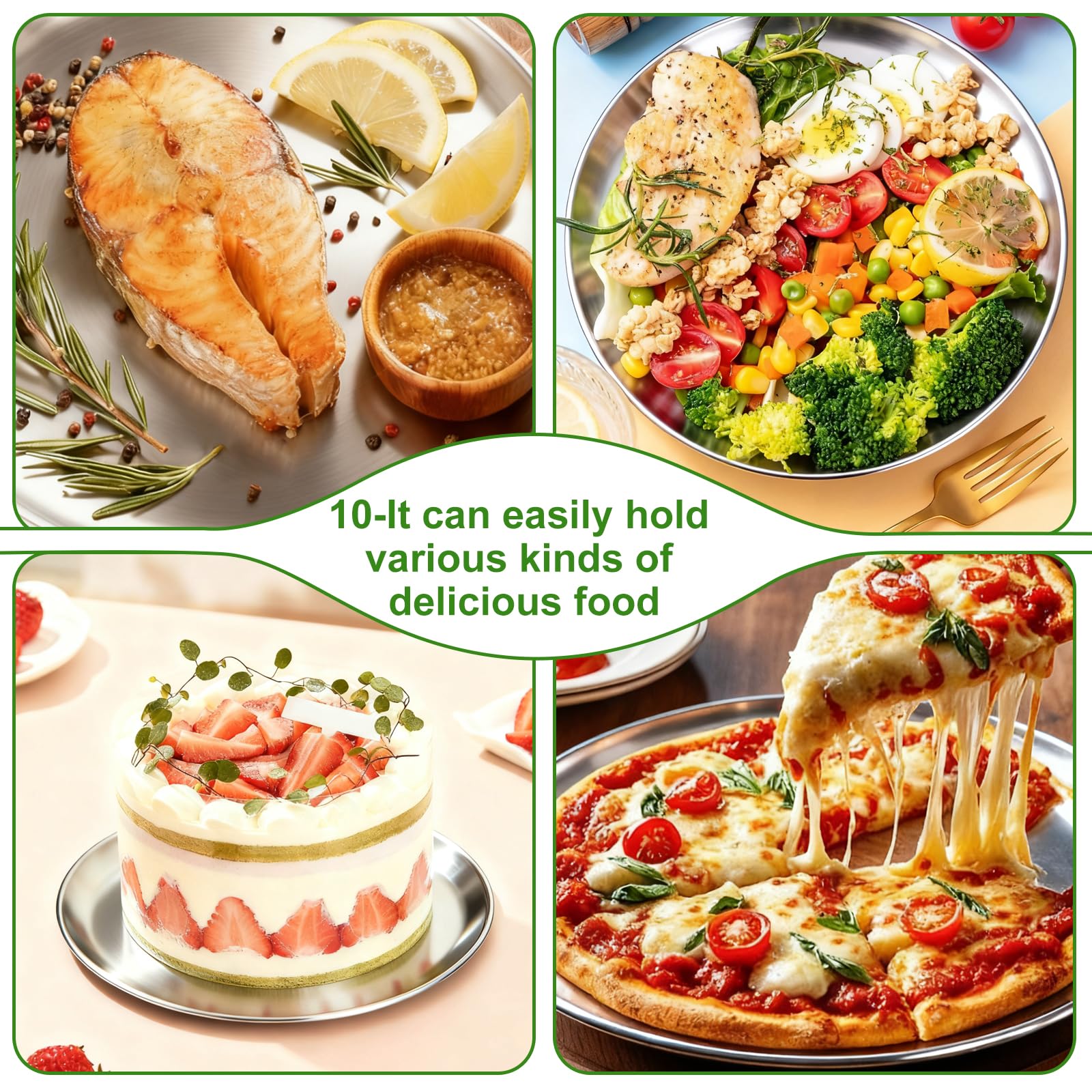 Stackable lightweight metal plate for camping kit