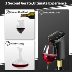 One-touch decanter function in action