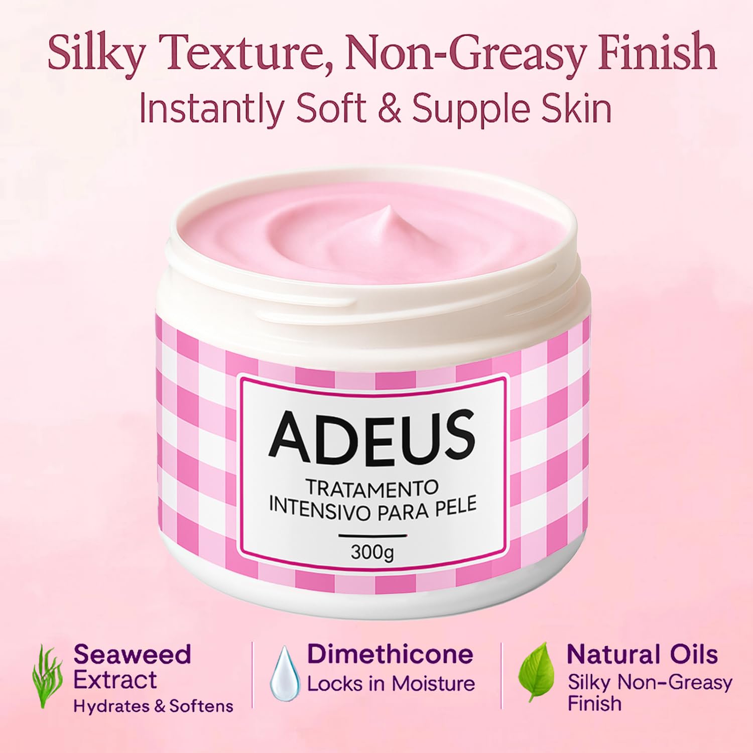 Applying JINMAO Adeus Crema Brasileña on skin with gentle massage