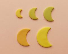 Moon polymer clay cutter set 5 Jinnyous Jewellery image 4