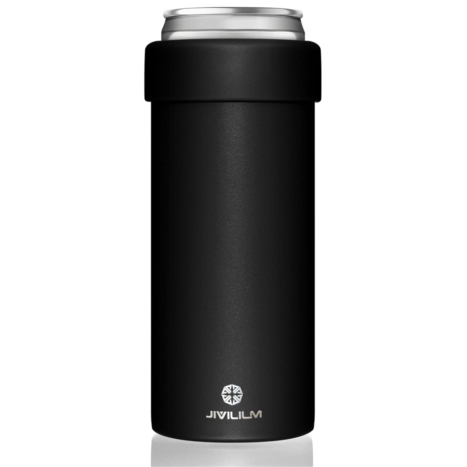 JIVILILM Slim Cooler 12oz cans Black