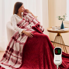 jkmax heated blanket twin size red product image
