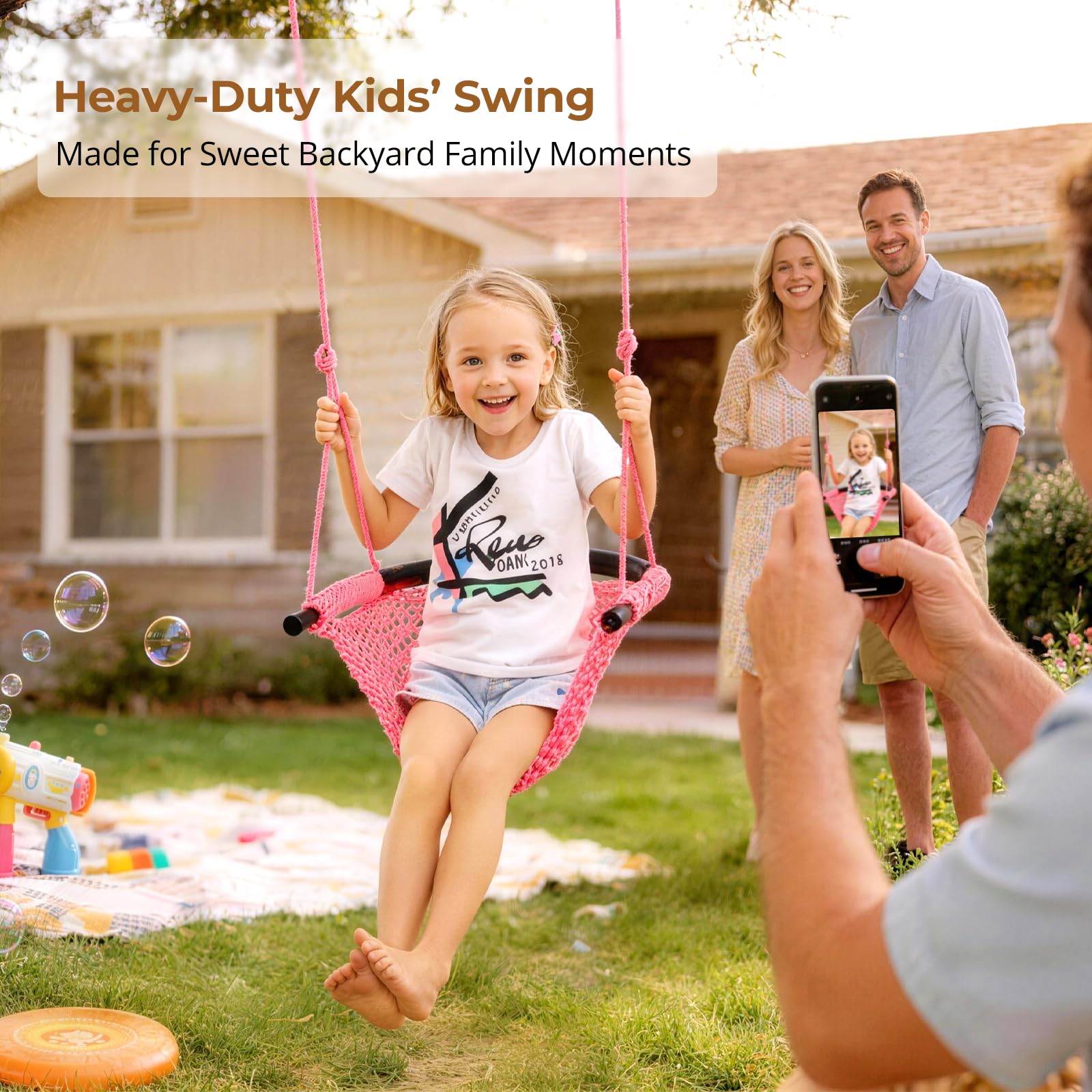 Soft anti-collision strips included with swing kit