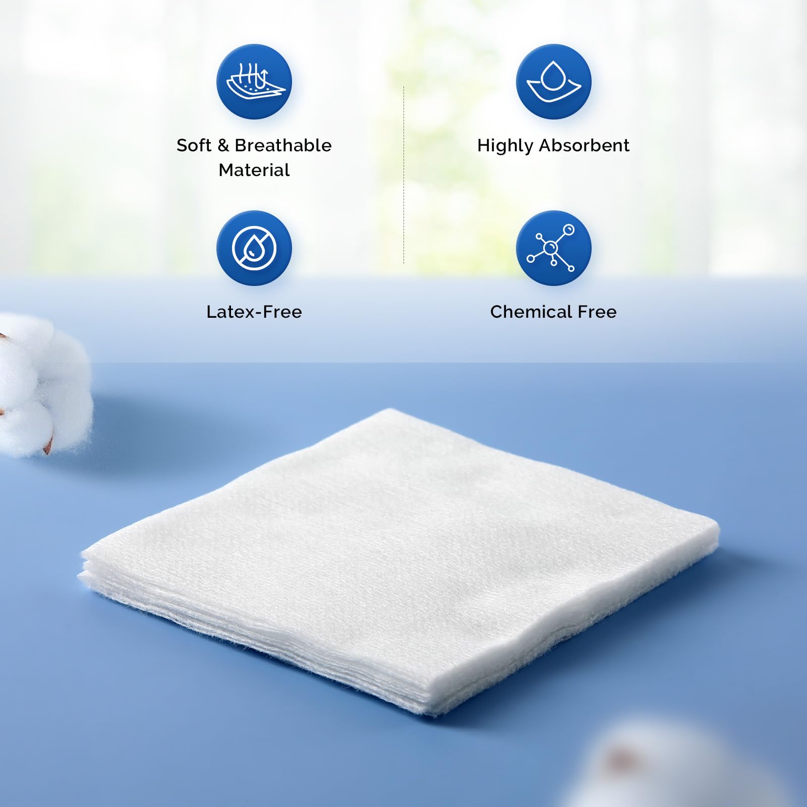Non-woven sterile gauze pads 2x2 size by JMU
