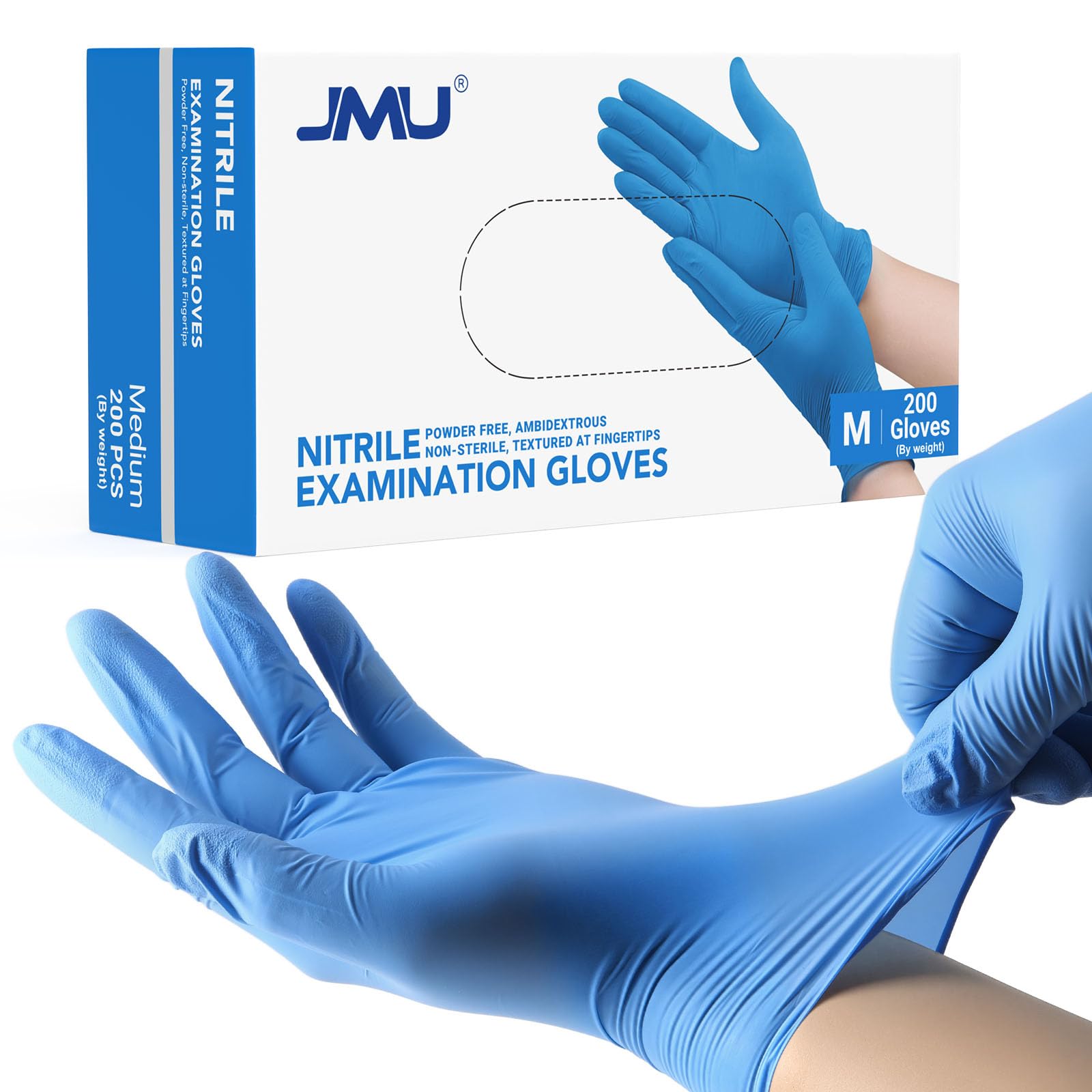 JMU nitrile gloves for home cleaning pet care arts crafts gardening alt text