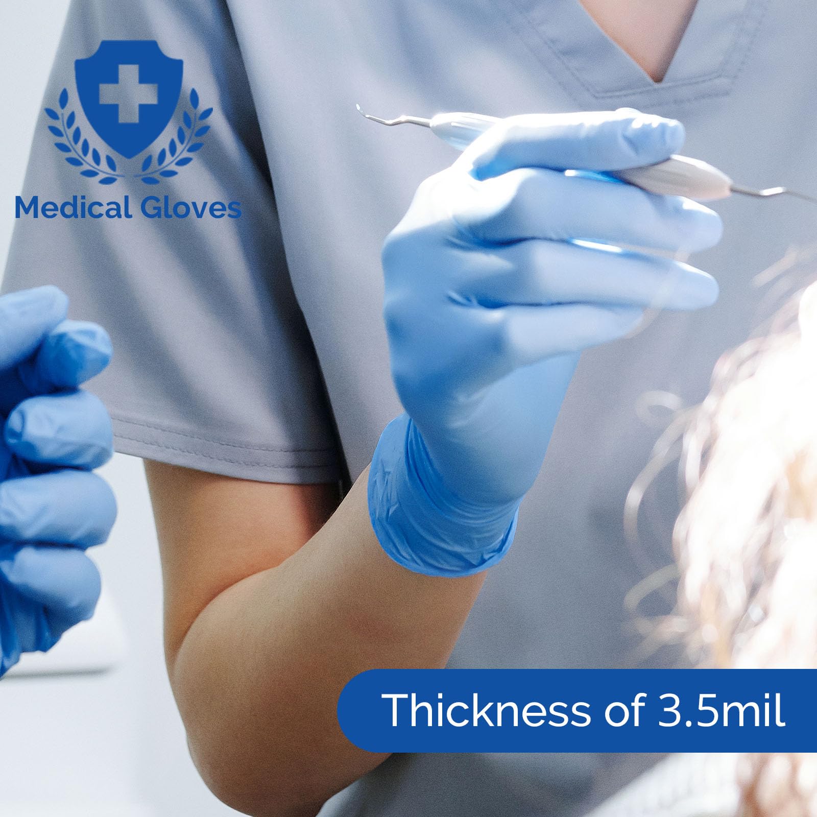 Powder-free latex-free nitrile gloves by JMU alt text