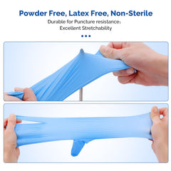 Textured fingertips for grip JMU nitrile gloves medium alt text