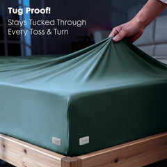 Fitted sheet locks by JNLODGE securing deep mattress corners