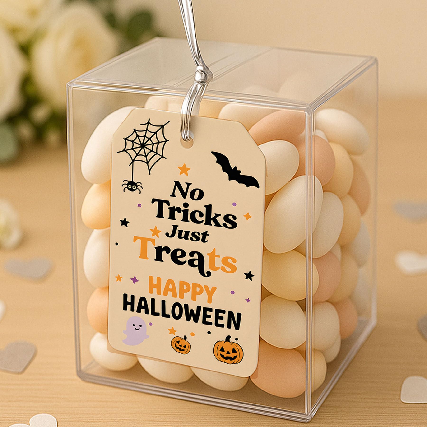 Pre-punched holes sturdy cardstock gift tags for candy bags