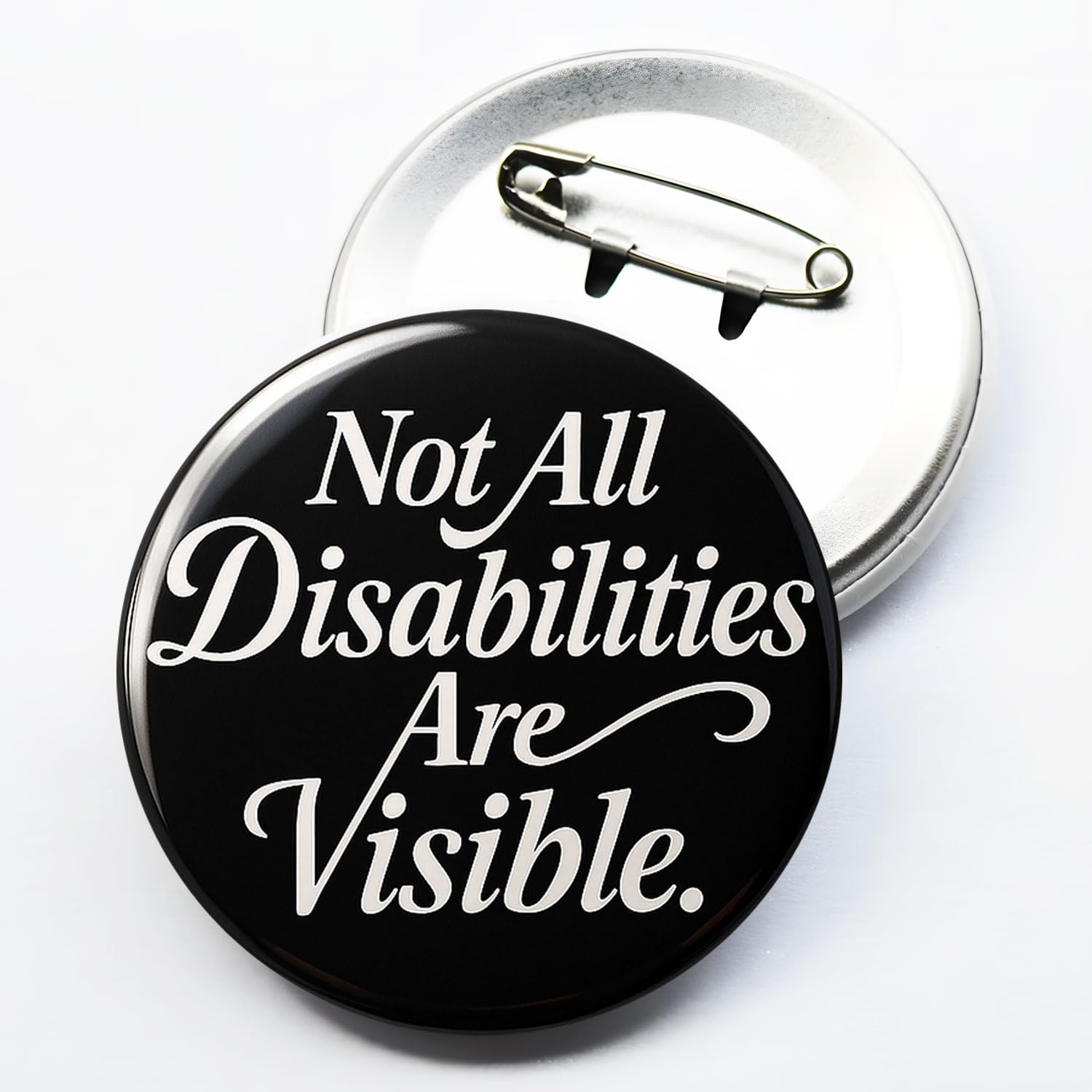 JNSVIEA Disability Awareness Badge pin for Chronic Illness Awareness Communication Aid