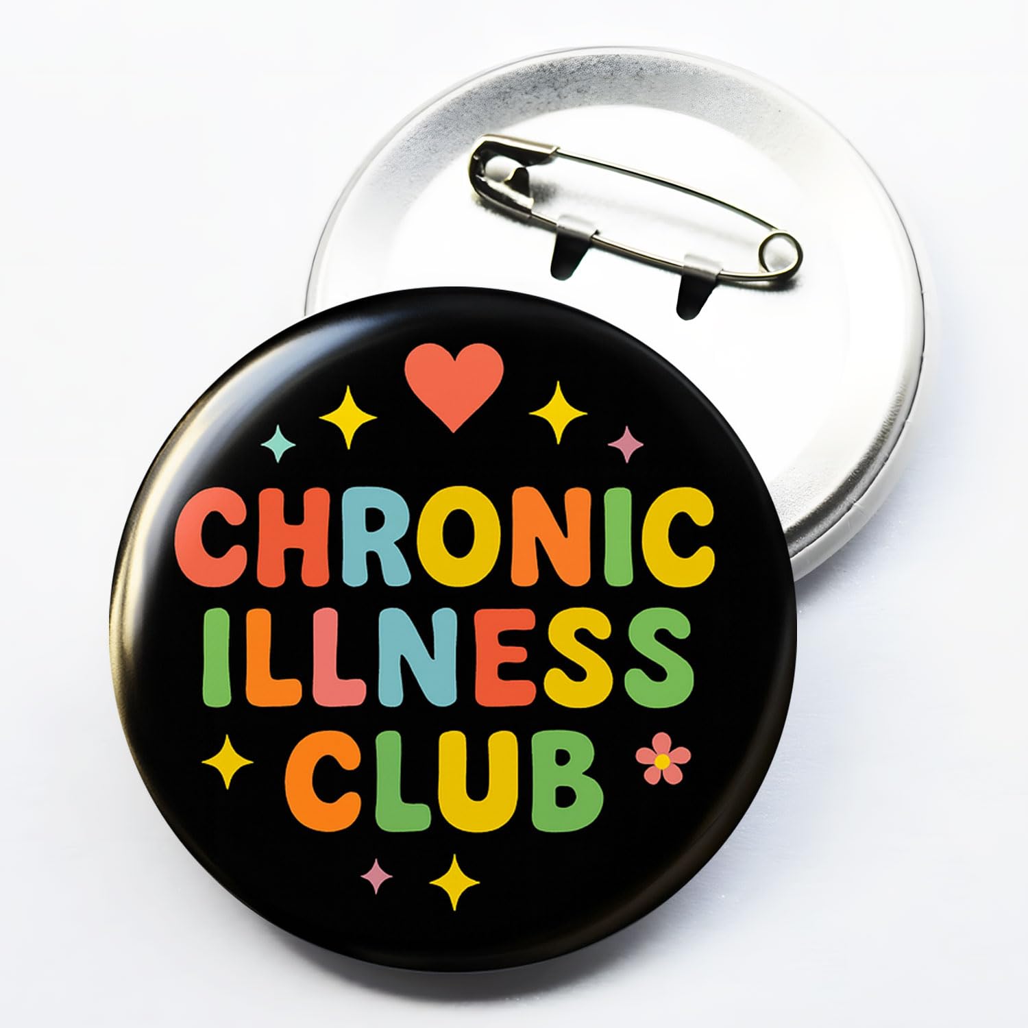 Hidden Disability Awareness Badge metal pinback