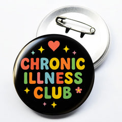 Hidden Disability Awareness Badge metal pinback