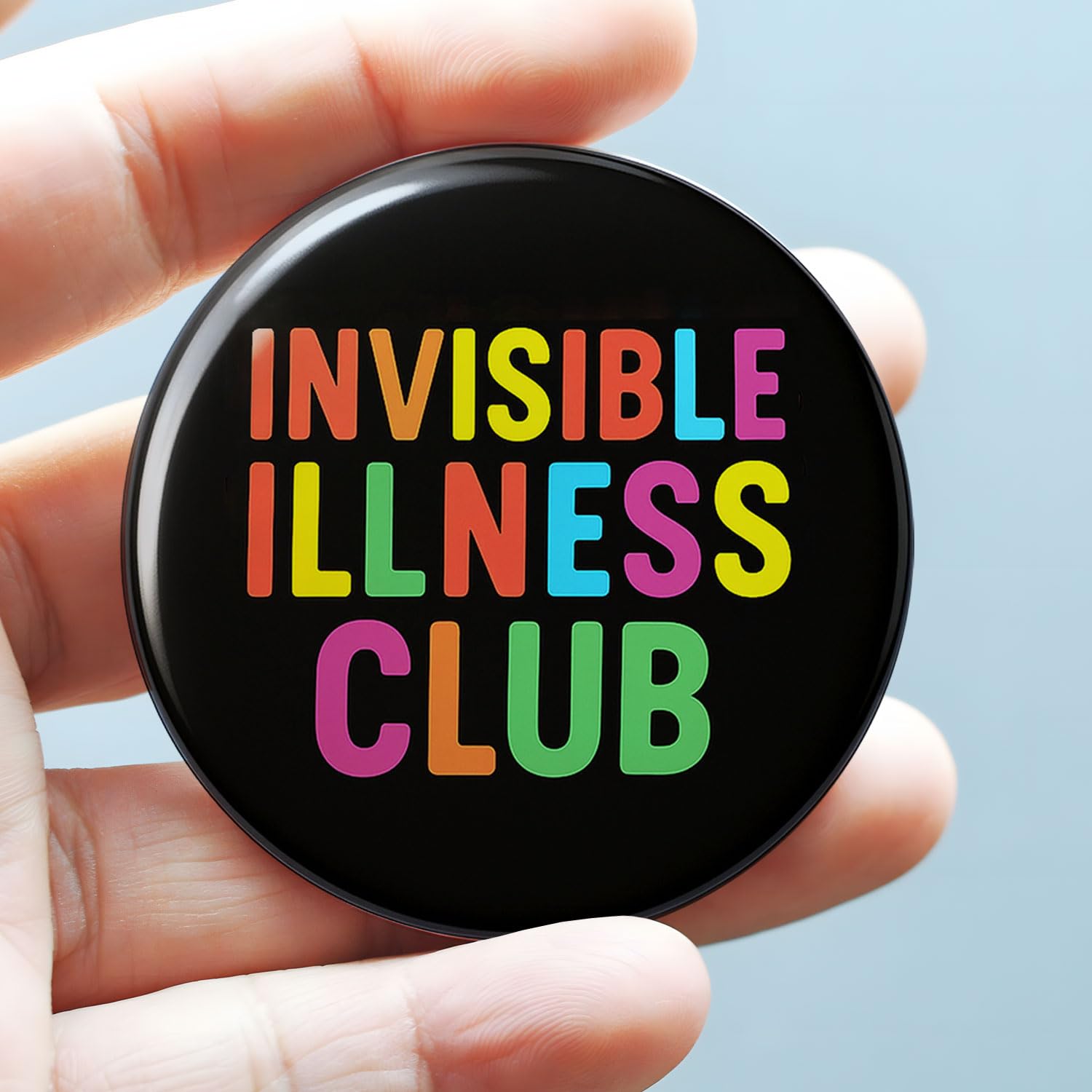 Hidden Disability Communication Aid badge designed for everyday wear
