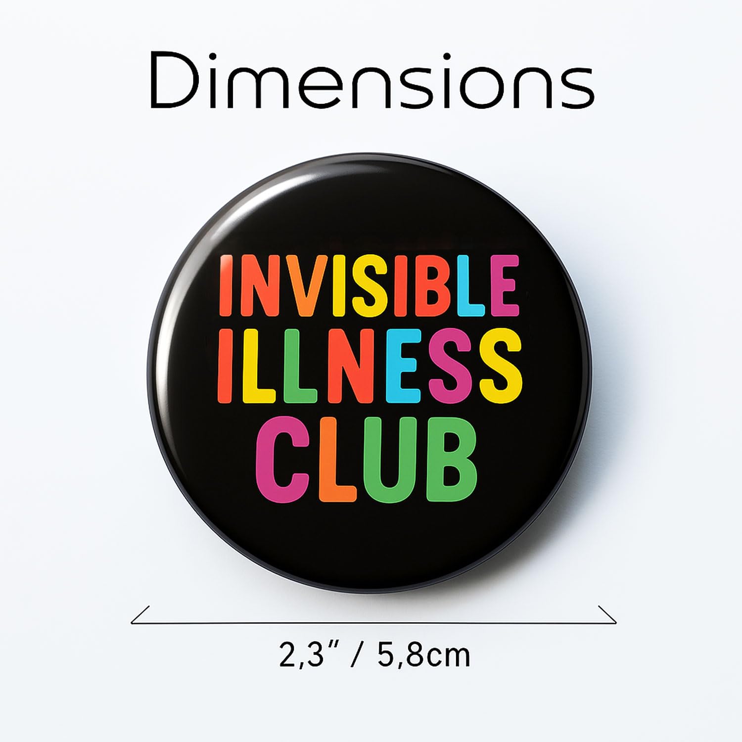 Invisible Chronic Illness Badge Gift by JNSVIEA pinback badge