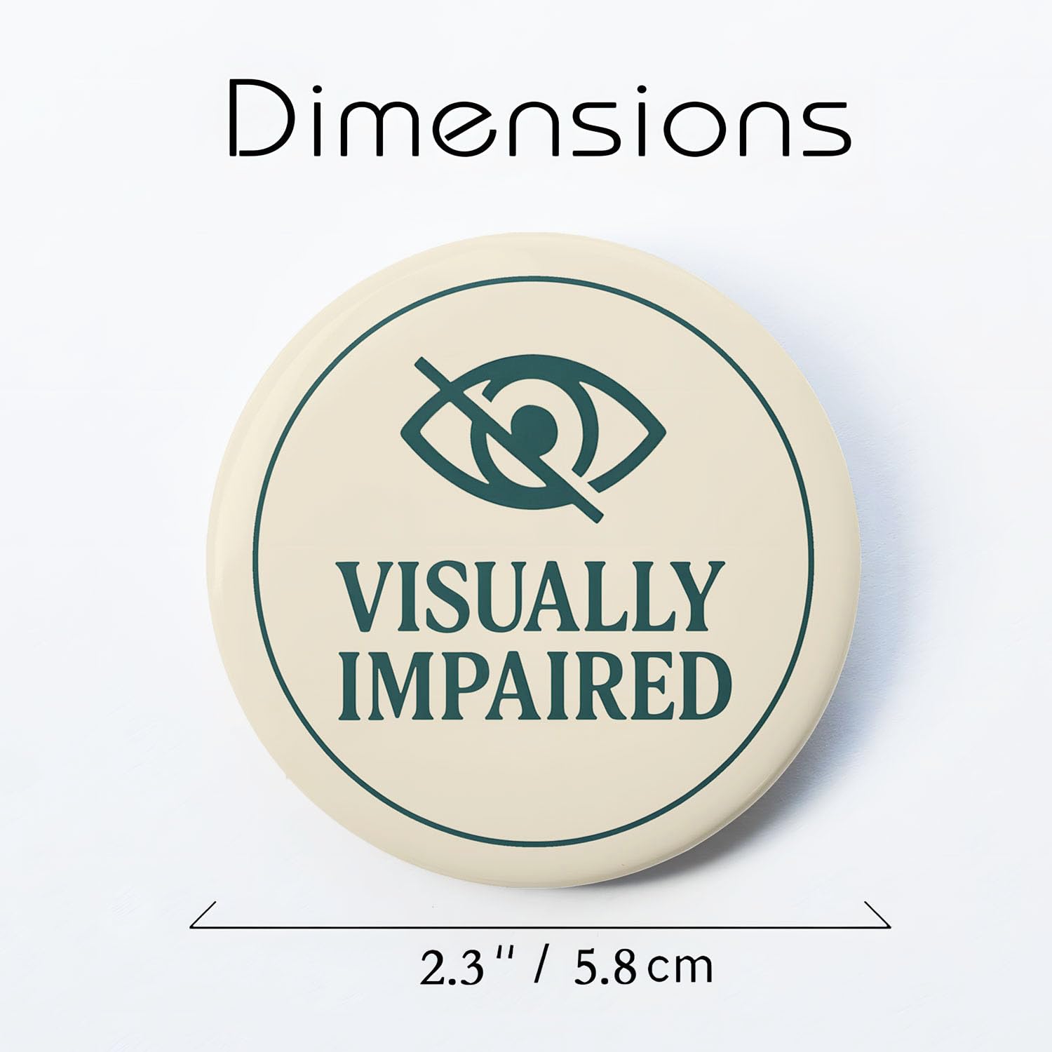 Gift box packaging for JNSVIEA durable visually impaired badge