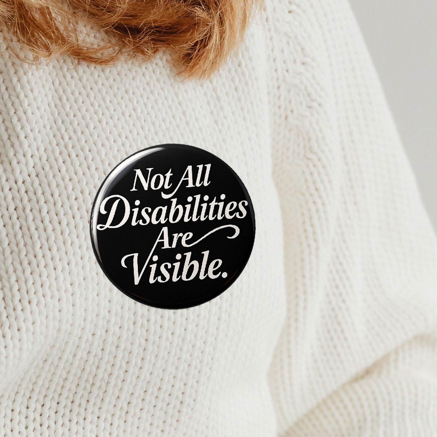 JNSVIEA Chronic Illness Awareness Communication Aid Pin